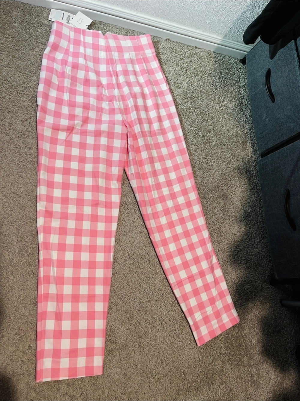 Pink Zara High Waisted Pants